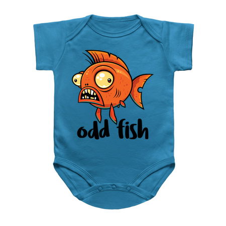 Odd Fish Quirky Funny Orange Goldfish Cartoon tiny thumbnail