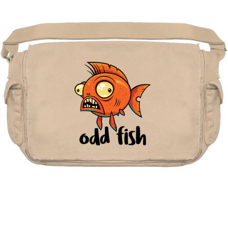 Odd Fish Quirky Funny Orange Goldfish Cartoon tiny thumbnail