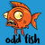 Odd Fish Quirky Funny Orange Goldfish Cartoon tiny thumbnail