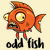 Odd Fish Quirky Funny Orange Goldfish Cartoon tiny thumbnail