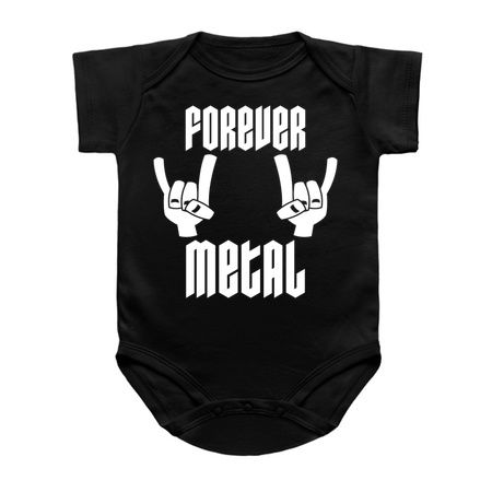 Forever Metal Heavy Metal Devil Horns Hand Gesture In White tiny thumbnail