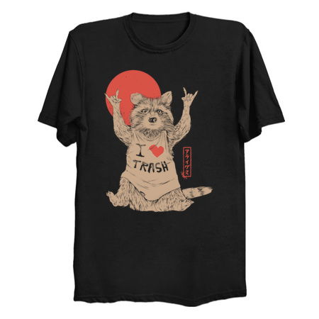 I Love Trash - Funny Rock n Roll Trash Panda tiny thumbnail