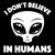 I Don’t Believe In Humans Cartoon Alien In White tiny thumbnail