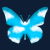 Sky Cloud Blue Butterfly Silhouette tiny thumbnail