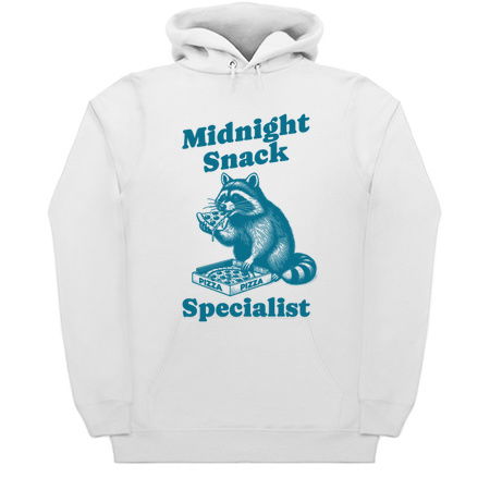 Midnight Snack Specialist Raccoon Pizza Art tiny thumbnail