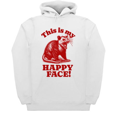 This Is My Happy Face Angry Possum Design tiny thumbnail