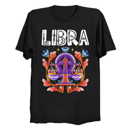 Libra Zodiac Art - Elegant Scales Design tiny thumbnail
