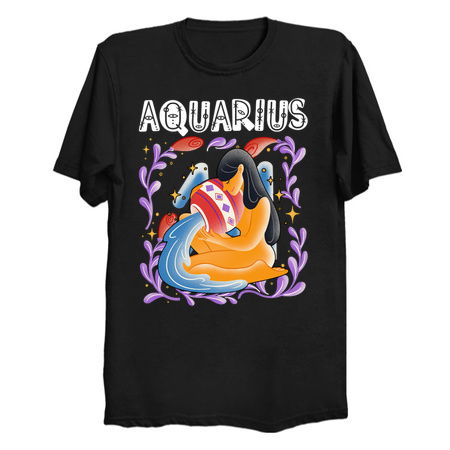 Aquarius Zodiac Art - Mystical Water Bearer Design tiny thumbnail