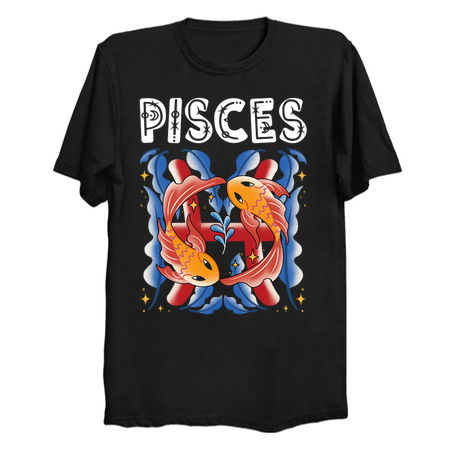 Pisces Zodiac Art - Mystical Fish Design tiny thumbnail