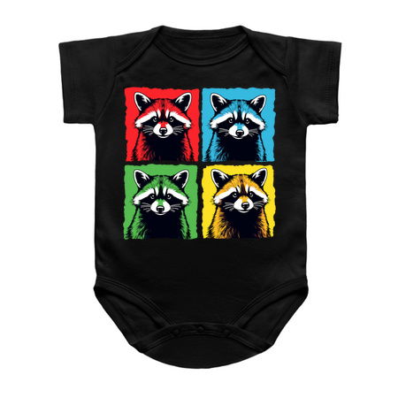Pop Art Raccoon Colorful Retro Design tiny thumbnail