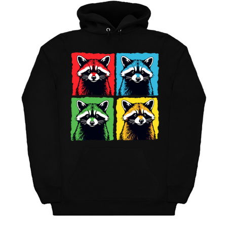 Pop Art Raccoon Colorful Retro Design tiny thumbnail