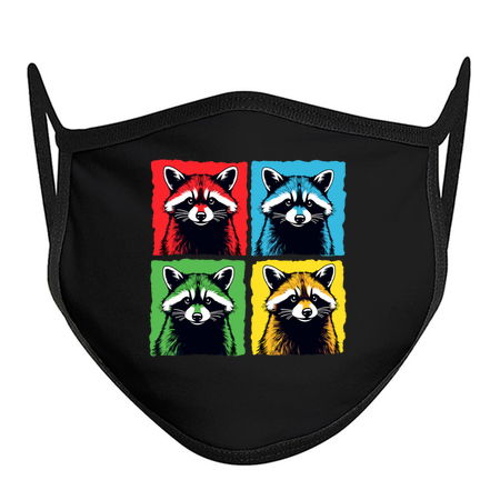Pop Art Raccoon Colorful Retro Design tiny thumbnail