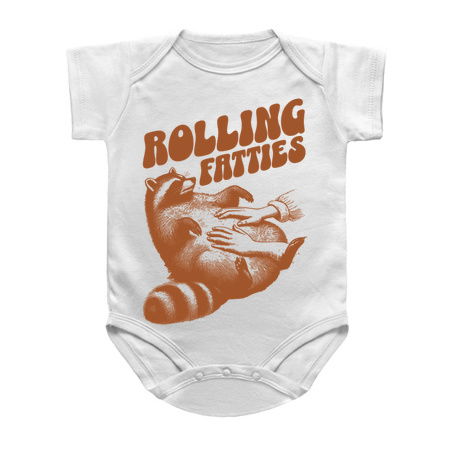 Rolling Fatties Funny Raccoon Design tiny thumbnail