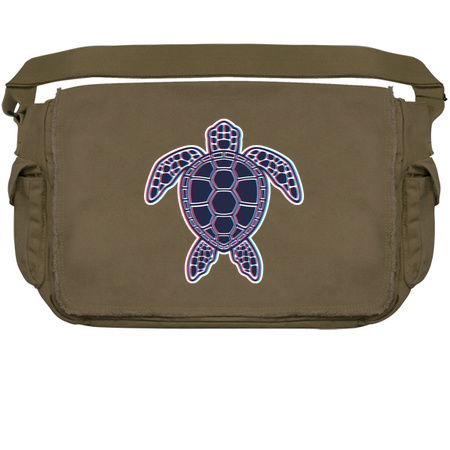 Red And Blue Anaglyph 3D Glitch Effect Sea Turtle tiny thumbnail