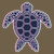 Red And Blue Anaglyph 3D Glitch Effect Sea Turtle tiny thumbnail