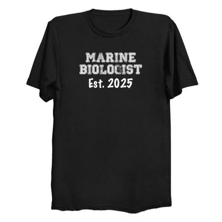 Marine Biologist Graduation Gift - Marine Biologist Established 2025 tiny thumbnail