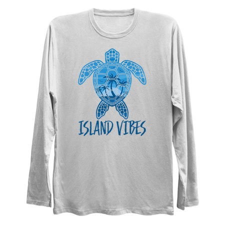 Island Vibes Tropical Sunset Sea Turtle Design tiny thumbnail