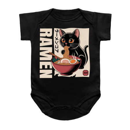 Cute Ramen Cat Japanese Food Design tiny thumbnail