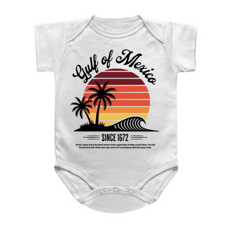 Gulf of Mexico Since 1672 Retro Sunset Design tiny thumbnail