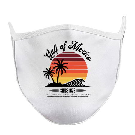 Gulf of Mexico Since 1672 Retro Sunset Design tiny thumbnail