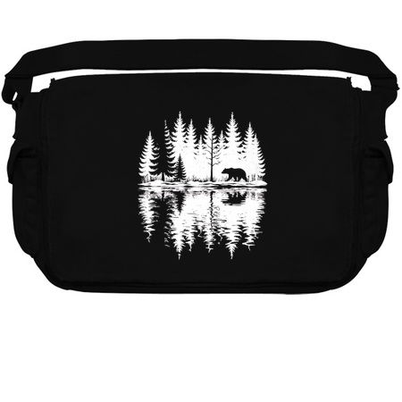 Bear Silhouette Forest Reflection Design tiny thumbnail