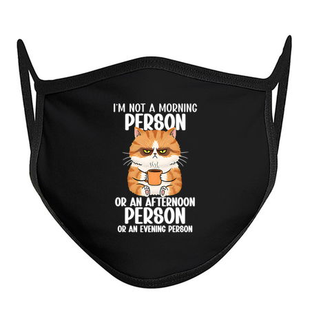 I'm Not a Morning Person... Funny Cat Sarcastic Design tiny thumbnail