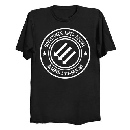 Sometimes Antisocial Always Anti Fascist tiny thumbnail
