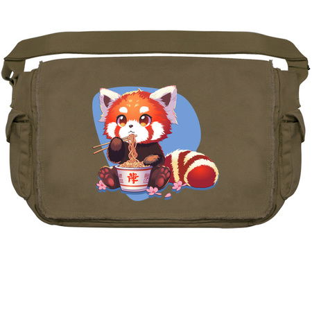 Ramen - Anime Aesthetic Red Panda Eating Ramen tiny thumbnail