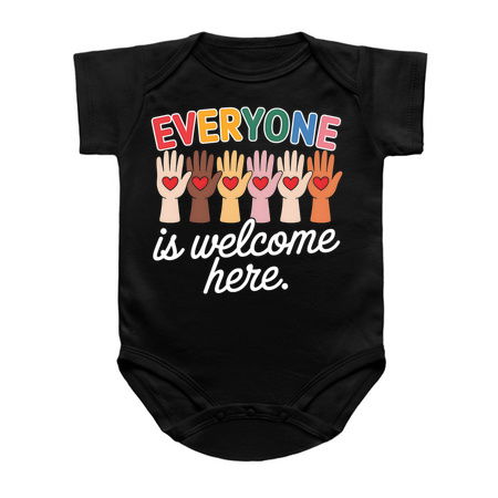 Everyone Is Welcome Here Idaho Teacher Design – Rainbow Hands Edition tiny thumbnail