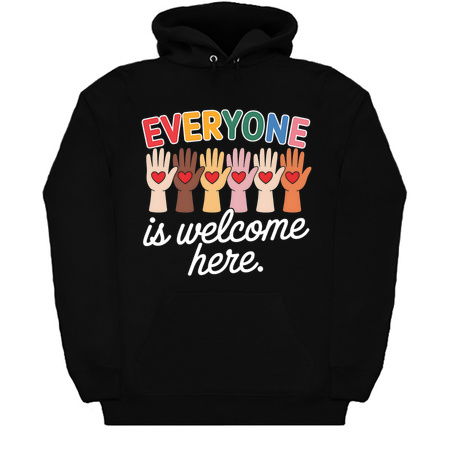 Everyone Is Welcome Here Idaho Teacher Design – Rainbow Hands Edition tiny thumbnail