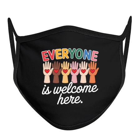 Everyone Is Welcome Here Idaho Teacher Design – Rainbow Hands Edition tiny thumbnail