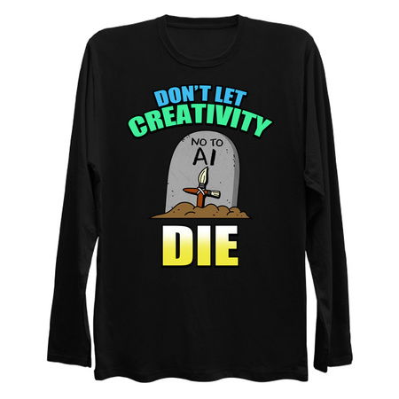 Don't Let Creativity Die Anti-AI Slogan tiny thumbnail