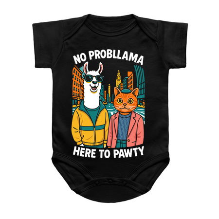 No Probllama Here To Pawty Design tiny thumbnail