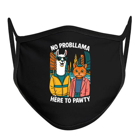 No Probllama Here To Pawty Design tiny thumbnail