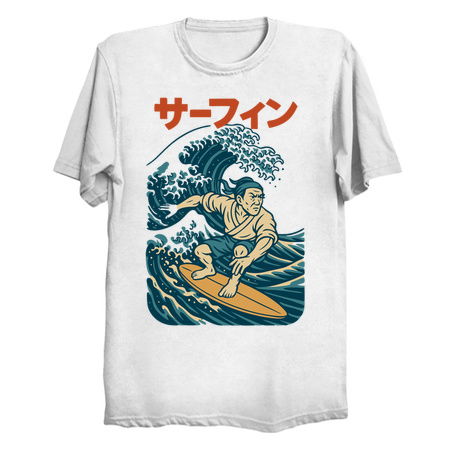 Surf Samurai Ukiyo-e Style Design tiny thumbnail