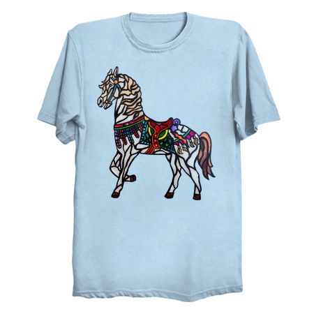 Stained Glass Merry Go Round Horse tiny thumbnail