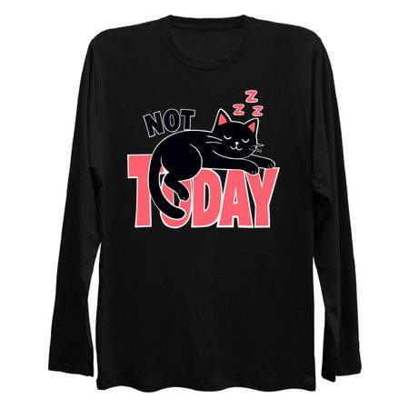 Not Today Cat – Cute Lazy Black Cat tiny thumbnail