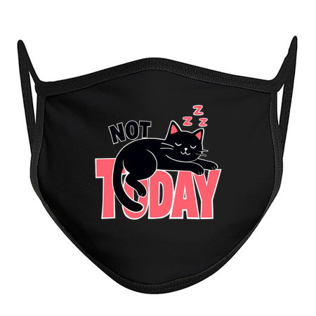 Not Today Cat – Cute Lazy Black Cat tiny thumbnail