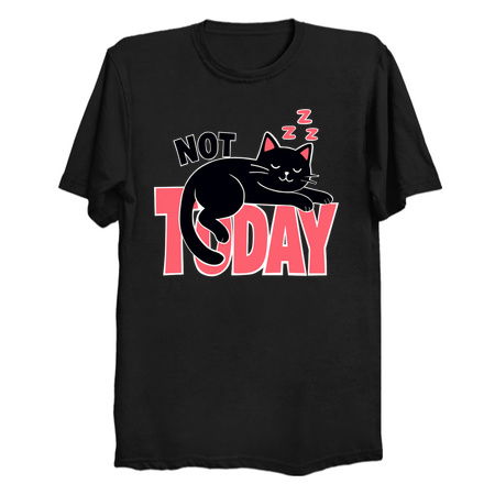 Not Today Cat – Cute Lazy Black Cat tiny thumbnail
