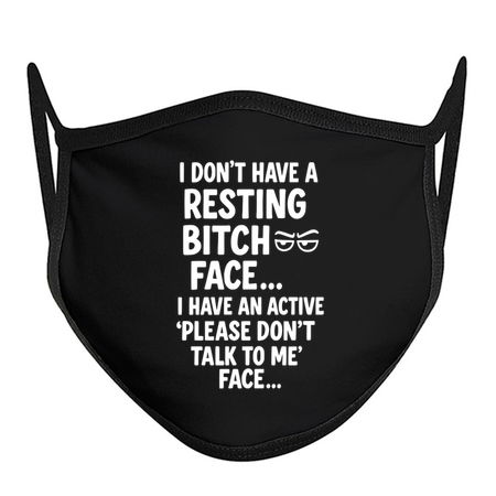 Resting Bitch Face Funny Sarcastic tiny thumbnail