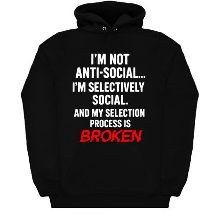 I'm Not Anti-Social Funny Sarcastic tiny thumbnail