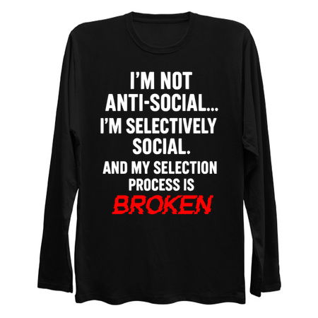 I'm Not Anti-Social Funny Sarcastic tiny thumbnail