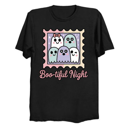 Boo-tiful Night Cute Ghost Stamp tiny thumbnail