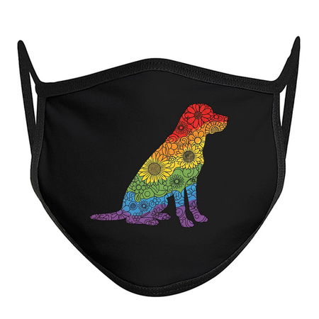Floral Rainbow Labrador Retriever tiny thumbnail