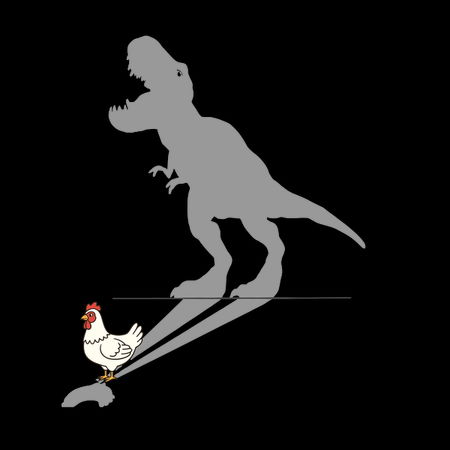 Shadow T Rex T-Rex Shadow (Inner Dino) - NeatoShop