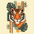 Bauhaus Tiger Modern Art Illustrati tiny thumbnail