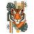 Bauhaus Tiger Modern Art Illustrati tiny thumbnail
