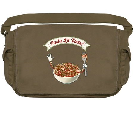 Pasta La Vista Funny Pasta Bowl Art tiny thumbnail