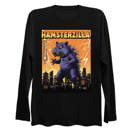Hamsterzilla Kaiju Pets Retro Poste tiny thumbnail