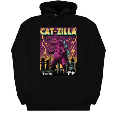 Cat-zilla Kaiju Pets Retro Poster tiny thumbnail
